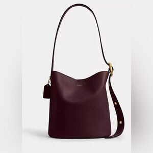 Coach Bleecker Bucket Bag Merlot